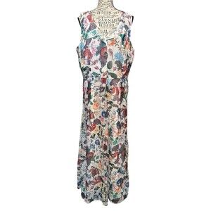 Vintage Yumi Maxi Dress‎ Floral w/Metallic Piping Gown sizes 12 Romantic Fairy